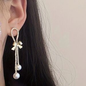 Rhinestone earrings N452